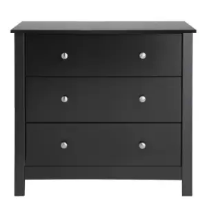 Florence 3 Drawer Chest In Black