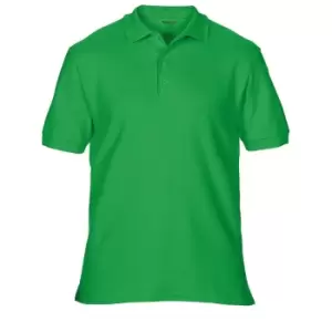 Gildan Mens Premium Cotton Sport Double Pique Polo Shirt (S) (Irish Green)