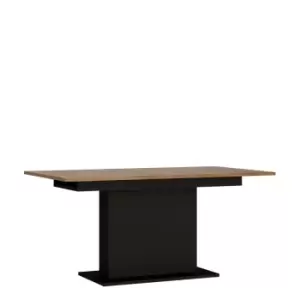 Brolo Extending Dining Table In Walnut And Black