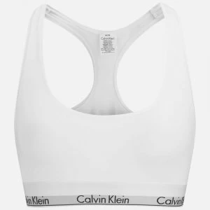 Calvin Klein Womens Modern Cotton Bralette - White - L