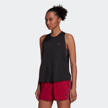 adidas Run Icons Running Tank Top Womens - Black / Black