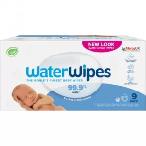 Waterwipes Sensitive Newborn Biodegraable Baby Wipes 9 Pk