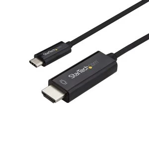 StarTech USB C To HDMI Adapter Cable 4K 60Hz Black 1m