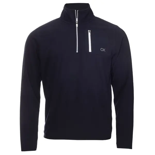 Calvin Klein PLANET FLEECE HALF ZIP NAVY - S