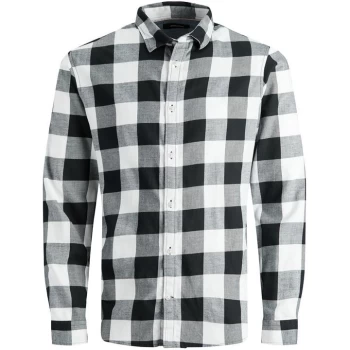 Jack and Jones Gingham Shirt Mens - White