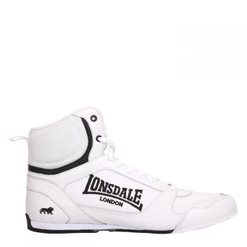 Lonsdale Mens Boxing Boots - White/Black