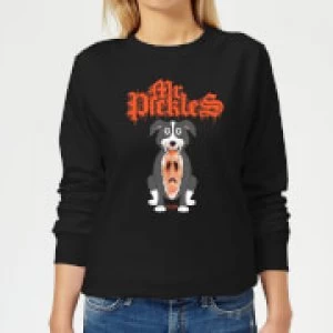 Mr Pickles Ripped Face Womens Sweatshirt - Black - XL