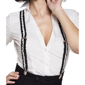 Braces Flapper Fancy Dress One Size