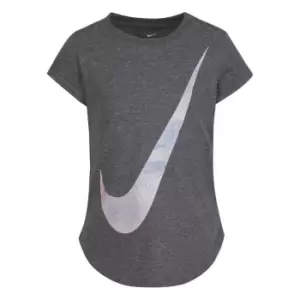 Nike Swoosh Rise T Shirt Infant Girls - Grey