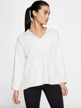 Nike Yoga Luxe Baja Hoodie - White, Size S, Women