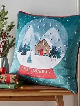 Catherine Lansfield Snow Place Like Home Cushion