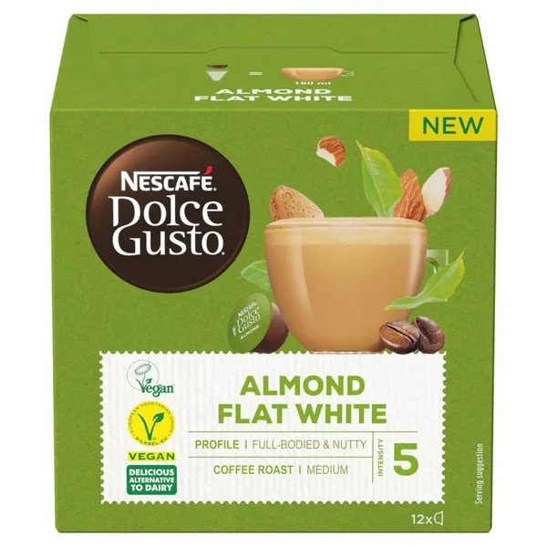 Nescafe Dolce Gusto Almond Flat White Coffee 12 Pods