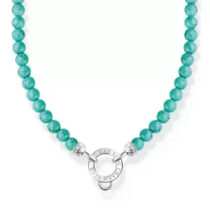 THOMAS SABO Silver Turquoise Charm Carrier Necklace