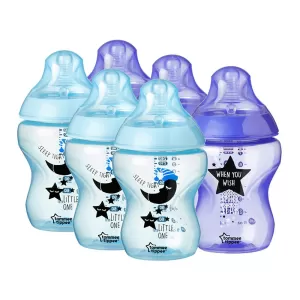 Tommee Tippee Closer to nature Blue Bottles x6