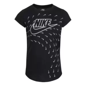 Nike Swooshfetti T Shirt Infant Girls - Black