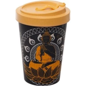 Thai Buddha Reusable Screw Top Bamboo Composite Travel Mug