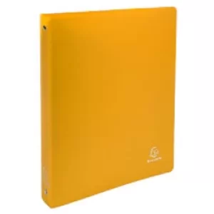 Exacompta Ring Binder Opaque 512809E Polypropylene A4+ 30 mm 4 ring Yellow Pack of 20