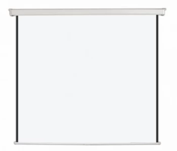 Bi-Office Wall Screen Black Border White Housing 152x152