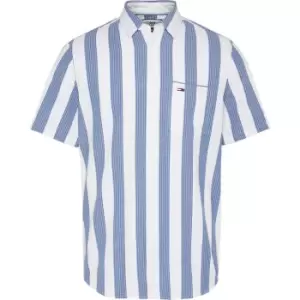 Tommy Jeans Seersucker Shirt - Blue