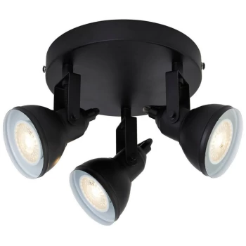 Searchlight Focus 3 Light Spotlight Disk - Black