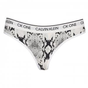 Calvin Klein One Cot Thong - SNAKE HEATH935