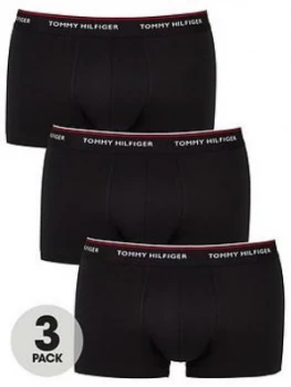 Tommy Hilfiger Three Pack HipsterTrunk - Black, Size L, Men