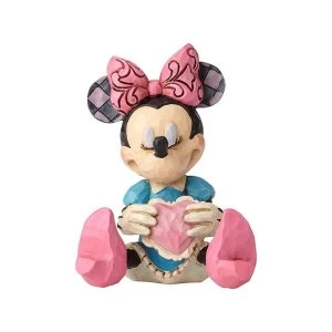 Minnie Mouse with Heart Disney Traditions Mini Figurine