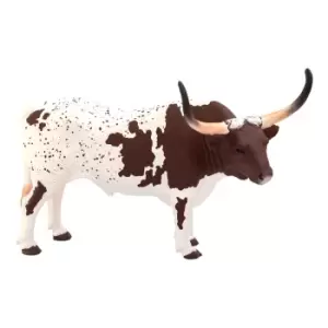 ANIMAL PLANET Farm Life Texas Longhorn Bull Toy Figure, Three...