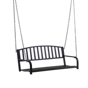 Outsunny Outsuny Porch 2 Person Swing Seat - Black