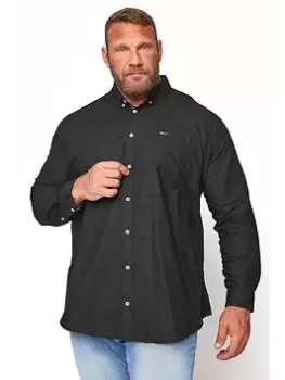 BadRhino Essential Long Sleeve Oxford Shirt - Black, Size 3XL, Men