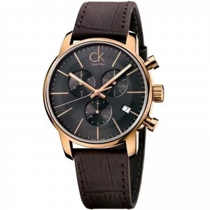 Calvin Klein City Chronograph Watch K2G276G3 - Brown