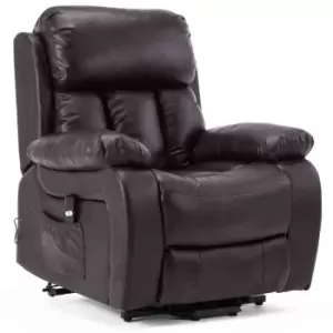 Chester Electric Rise Recliner - Brown