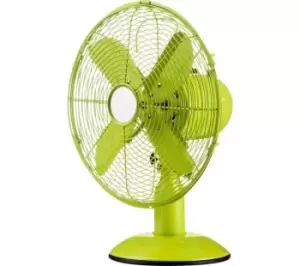 INTERIORS by Premier Portable 12" Desk Fan - Lime Green