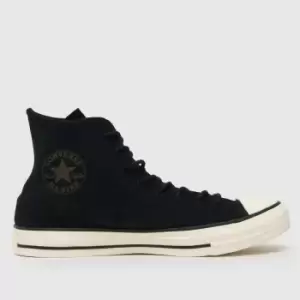 Converse Ctas Hi Mono Suede Trainers In Black