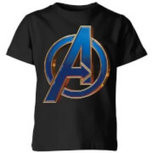 Avengers Endgame Heroic Logo Kids T-Shirt - Black - 3-4 Years