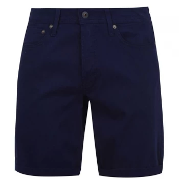 Jack and Jones 5 Pocket Chino Shorts - Black Iris