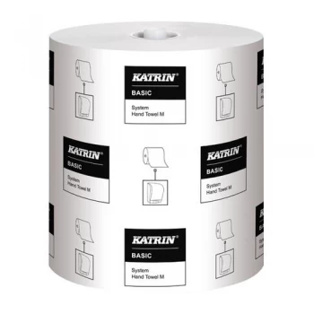 Katrin Basic System Towel M 1-Ply White Pack of 6 460201