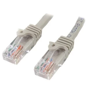 Startech 3m Cat5e Grey Snagless RJ45 UTP Patch