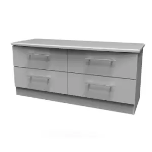 Sherwood Grey Matt Bedside Chest (H)505mm (W)1120mm (D)415mm