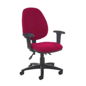 Dams MTO Jota High Back Asynchro Operators Chair with Adjustable Arms - Ocean Bl