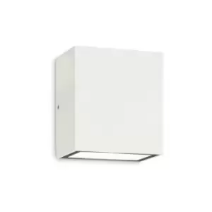 Ideal Lux Lighting - Ideal Lux LED Outdoor Cubic Up & Down Wall Light White IP65, 3000K