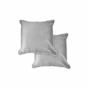 Emma Barclay Pairchelsea Cushion Cover 17 x 17" Silver (pair)