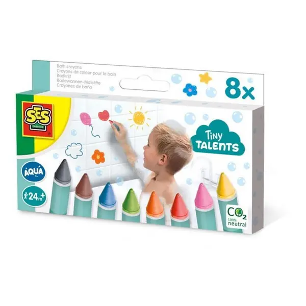 SES Creative Tiny Talents Bath Crayons - Multi One Size