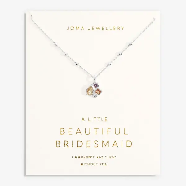 Joma Jewellery Bridal A Little Beautiful Bridesmaid Silver 46cm + 5cm