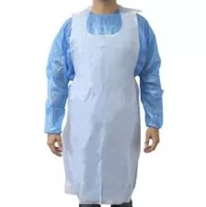 ValueX Disposable Aprons 16 Micron White Flat (Pack 100) DAF100WH