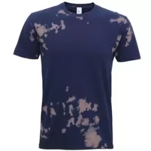 Colortone Unisex Bleached Out T-Shirt (S UK) (Navy)