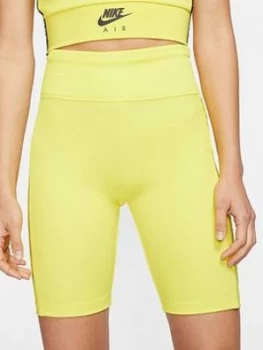 Nike NSW Air Bike Shorts - Yellow Size M Women