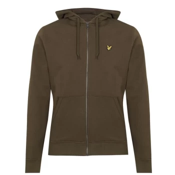 Lyle and Scott & Scott Zip Through Hoodie - Olive W485