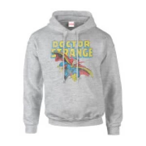 Marvel Doctor Strange Flying Mens Grey Pullover Hoodie - XXL - Grey