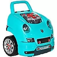 HOMCOM Kids Engine Workshop 3-5 years Teal green 350-128